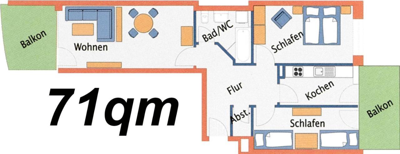 Ferienwohnung Nordseebrandung B3.1 Cuxhaven Ngoại thất bức ảnh